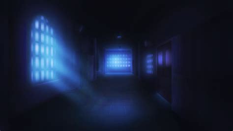 School Hallway (Night Time) by Enigma-XIII on DeviantArt