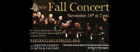 North Atlanta Voices Fall Concert 2023, St. James UMC Atlanta ...