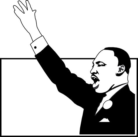 Mlk clipart black and white, Mlk black and white Transparent FREE for ...