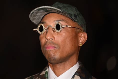 Pharrell Williams's Diamond Sunglasses at Louis Vuitton Show | POPSUGAR ...