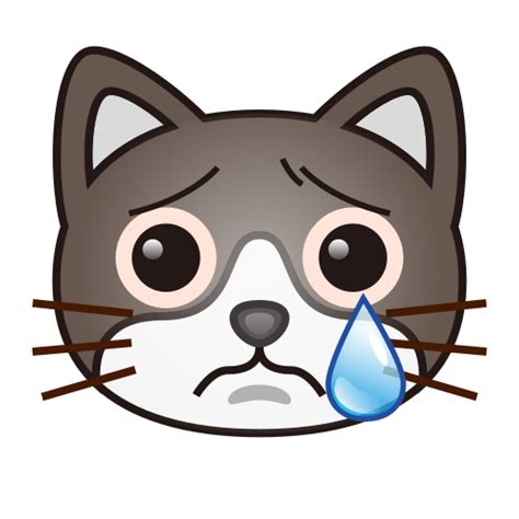 Crying Cat Face | ID#: 12294 | Emoji.co.uk