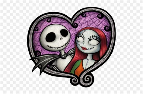 Jack & Sally - Nightmare Before Christmas Simple Clipart (#3535558 ...