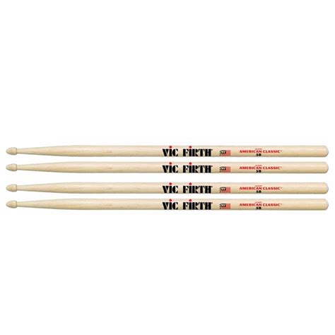 Vic Firth 5B Wood Tip Drum Sticks (2 Pair Bundle) – Chicago Music Exchange