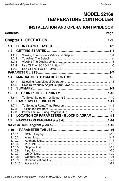 EUROTHERM 2216E INSTALLATION AND OPERATION HANDBOOK Pdf Download ...