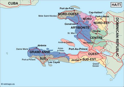 Haiti Water Map - Best Map of Middle Earth