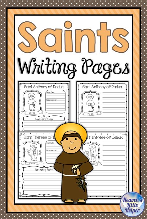 Free Catholic Saints Worksheets