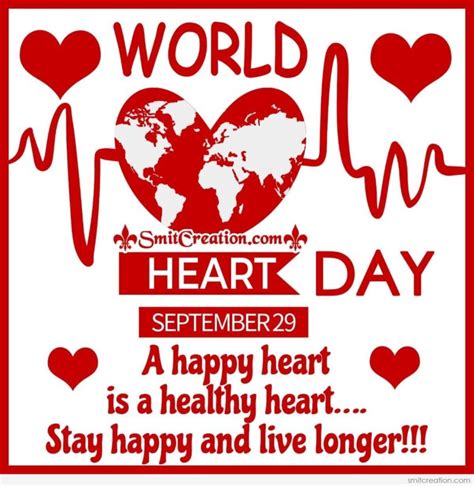 World Heart Day September 29 Quote - SmitCreation.com