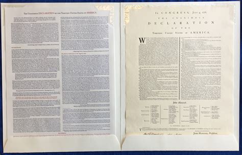 The Declaration of Independence – Replica of Mary Katharine Goddard’s 1777 Broadside