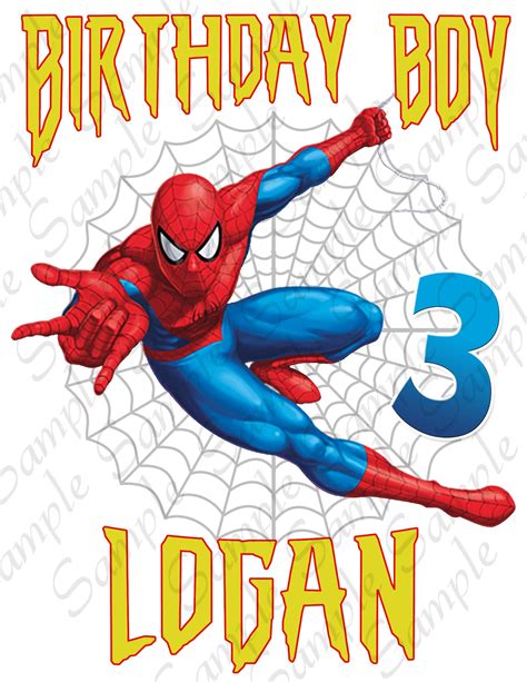 Spiderman cumpleaños niño SVG INSTANT DESCARGAR personalizado | Etsy