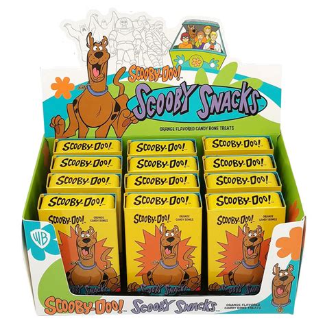 Scooby-Doo Scooby Snacks Orange Candy Bones - Slider Tin - 28.3g