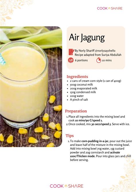 Air Jagung - CooknShare