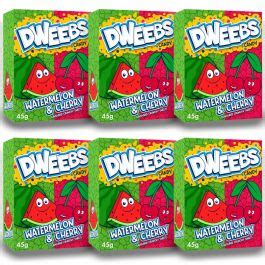 Dweebs Watermelon and Cherry 6-Pack - American Sweets - American Candy ...