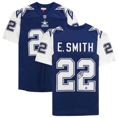 Autographed Dallas Cowboys Emmitt Smith Fanatics Authentic Navy ...