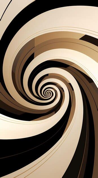 Premium AI Image | spinning spiral illusion