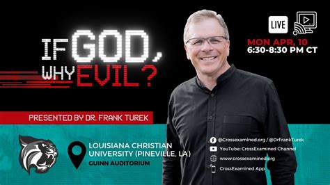 Christian apologist Frank Turek to speak April 10th at LCU – Louisiana ...