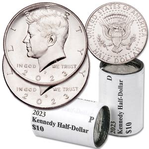 2023 P&D Kennedy Half Dollar Rolls | Littleton Coin Company