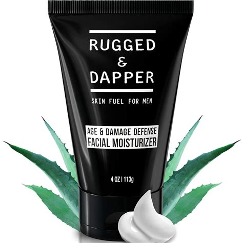 Amazon.com: RUGGED & DAPPER Age Defense Mens Face Moisturizer | 4oz ...