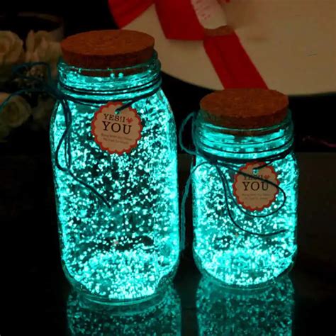 Glow In The Dark 10g Luminous Party DIY Bright Noctilucent Sand Paint Star Wishing Bottle ...