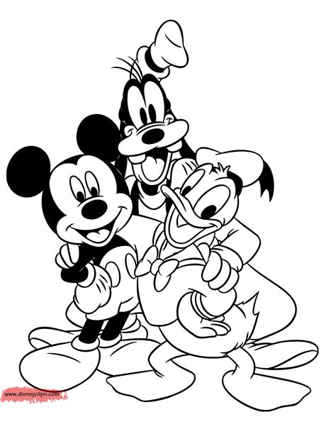 Mickey Mouse & Friends Coloring Pages (6) | Disneyclips.com