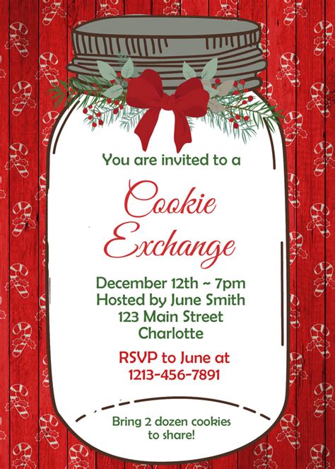 Cookie Exchange Invitations