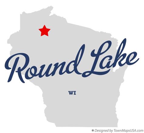 Map of Round Lake, WI, Wisconsin