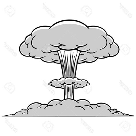 Mushroom Cloud Drawing | Free download on ClipArtMag