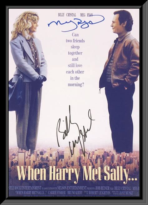 When Harry Met Sally Meg Ryan and Billy Crystal Signed Movie Poster - Etsy