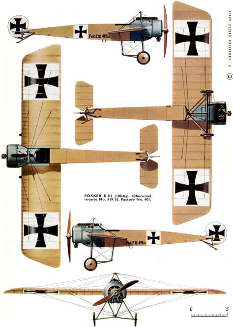 Fokker E.III Unit: Bayerische Feldflieger Abteilung 9 Serial: Fok.EIII 419/15 (c/n.401) Autumn ...