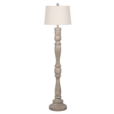 Better Homes & Gardens 59.5" Weathered Wood Finish Floor Lamp, Light Brown/Grey Color - Walmart ...