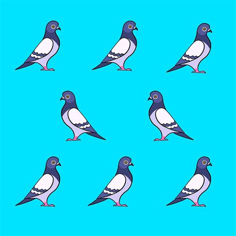 Pigeon Pattern Digital Art by Nicole Wilson