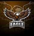 Eagle sport mascot logo design Royalty Free Vector Image