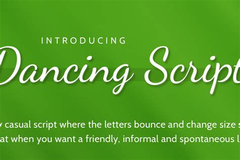 Dancing Script Font | Pablo Impallari | FontSpace