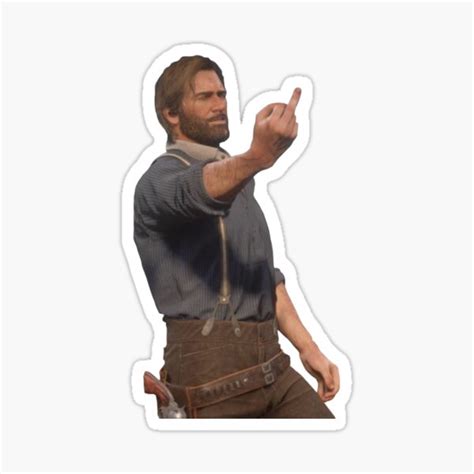 "Funny Arthur Morgan Red Dead Redemption 2" Sticker for Sale by ...