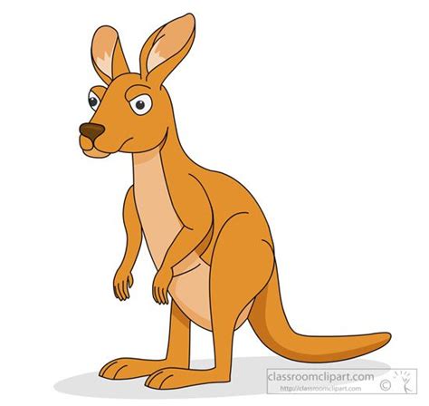 Kangaroo Clipart : kangaroo-with-big-ears : Classroom Clipart ...