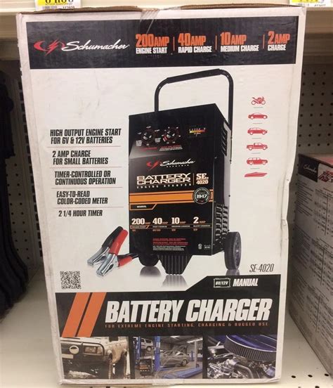 Schumacher SE-4020 10/40/200 Amp Wheel-Style Charger/Starter