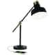 Matte Black and Antiqued Brass LED Adjustable Desk Lamp - Bed Bath & Beyond - 35557740