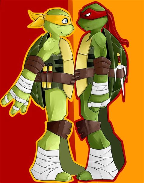 TMNT Mikey and Raph by Deathrosesouls on deviantART | Tmnt, Teenage ...