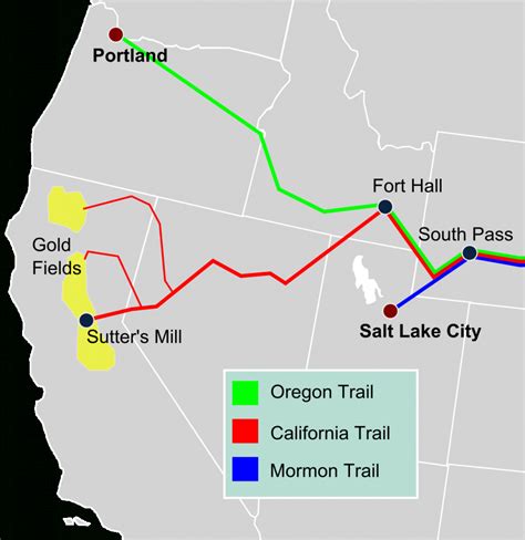 California Trail - Wikipedia - California Trail Map | Printable Maps