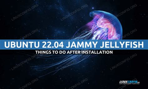 Things to do after installing Ubuntu 22.04 Jammy Jellyfish Linux ...