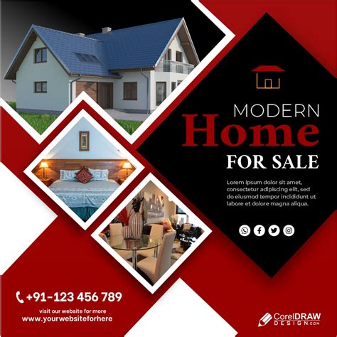 Download Modern Home Banner Free Vector | CorelDraw Design (Download Free CDR, Vector, Stock ...