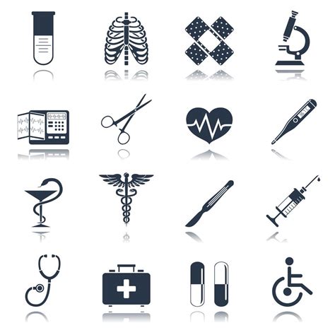 Medical icons set 463402 Vector Art at Vecteezy