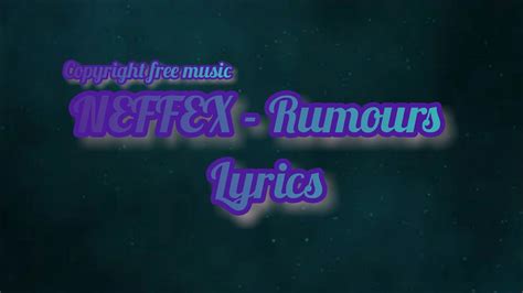 NEFFEX - Rumor's lyrics - [Copyright free music] - Anime Ben Splash # ...