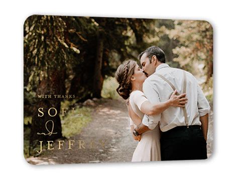 Gold Wedding Thank You Cards | Shutterfly