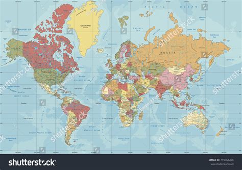 7,183 Full world map Images, Stock Photos & Vectors | Shutterstock