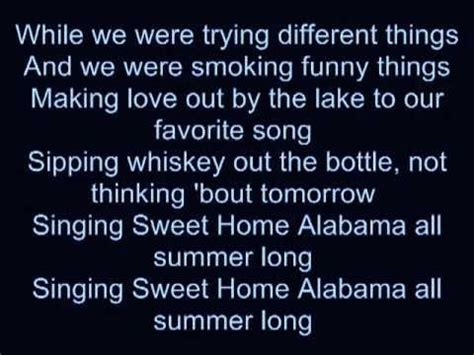 Kid Rock All Summer Long - Lyrics - YouTube