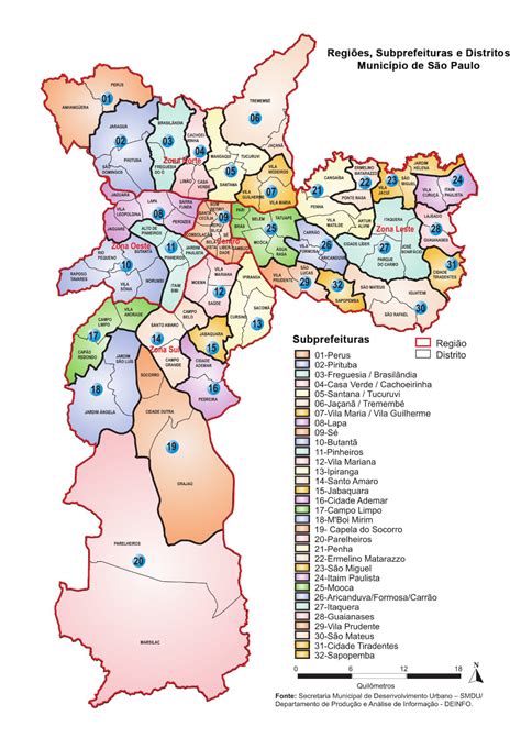 Mapa da Cidade | Secretaria Municipal de Prefeituras Subprefeituras ...