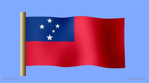 Download Wallpaper For Computer - Samoan Flag On Itl.cat