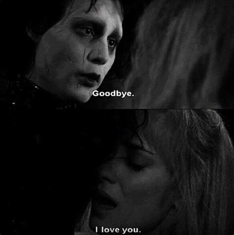 Edward Scissorhands quote | Tim burton movie, Tim burton films, Johnny ...