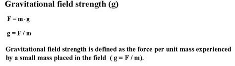 Gravitational Field Strength Formula / Why does gravitational field ...