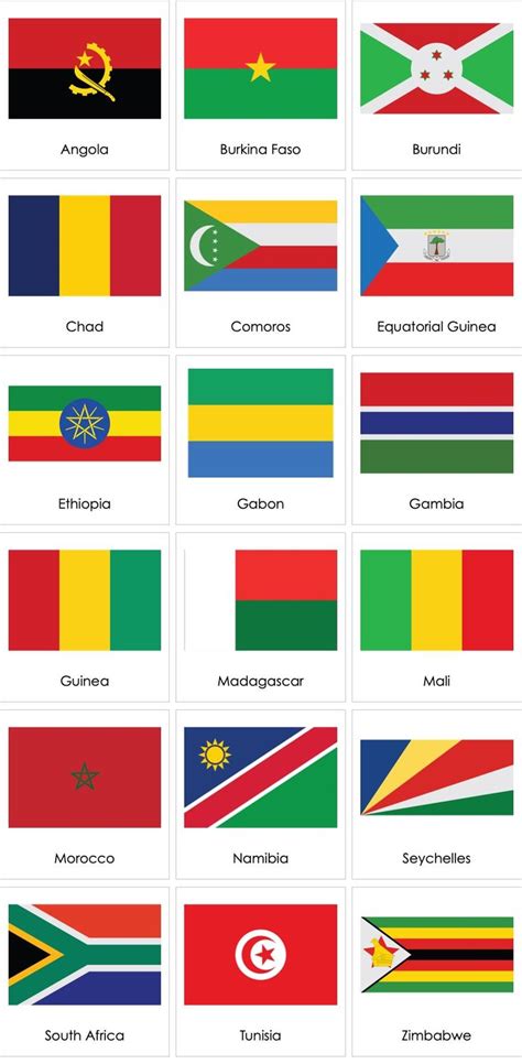 Flags of African Countries 02 | AMI Digital in 2024 | South african ...